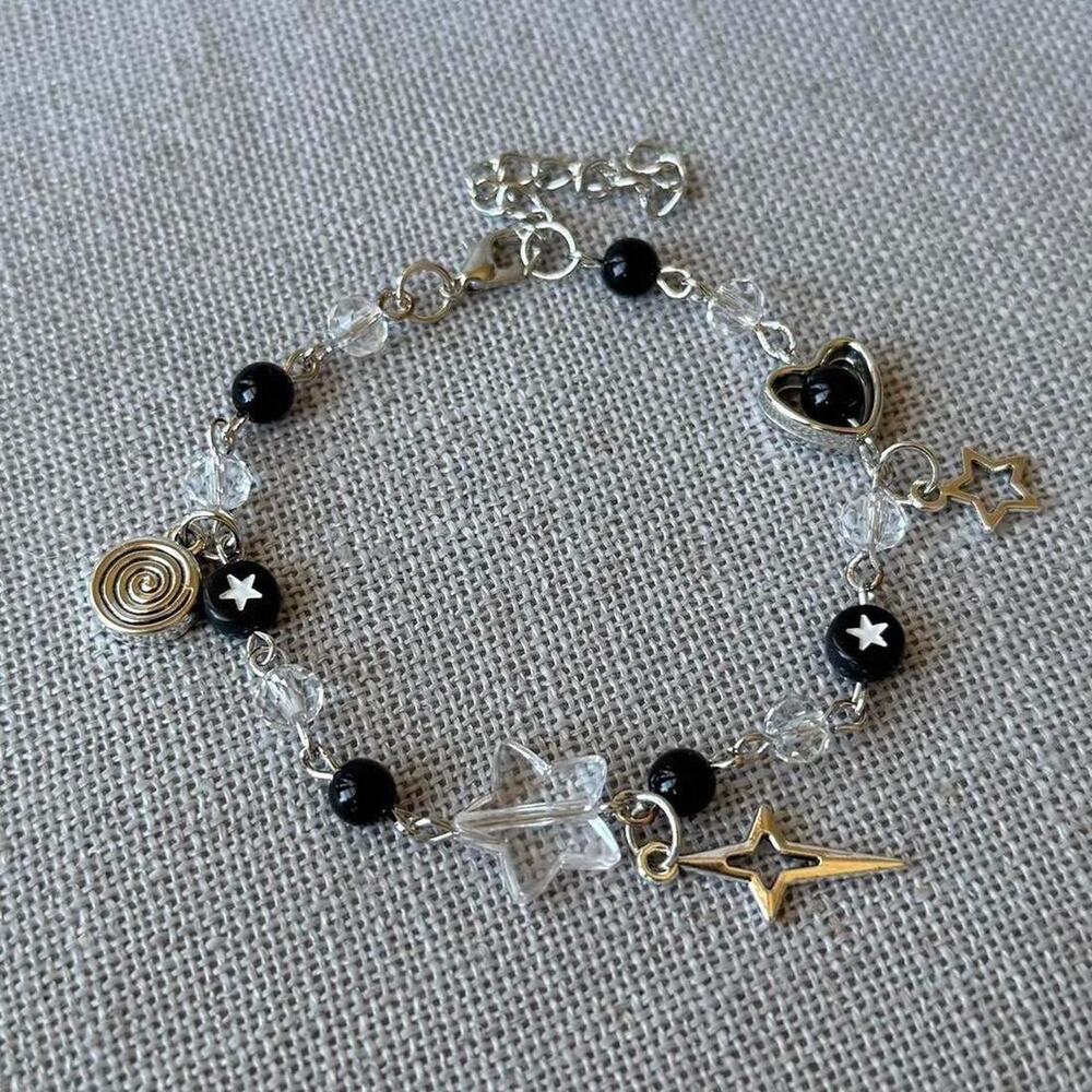 Cute y2k beaded charm bracelet WMNS2